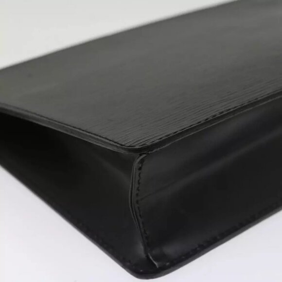 LOUIS VUITTON Epi Pochette Homme Clutch Bag Black M52522 LV Auth th3860 - Picture 9 of 12
